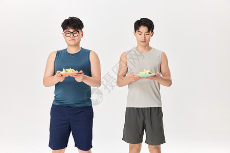 健康饮食中的减肥男性背景图片