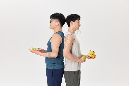 减肥中的男性健康饮食图片