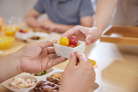 养老院营养餐食特写高清图片