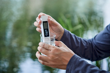 环境微生物检测水质特写背景