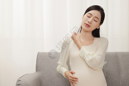身体不舒服的孕妇图片