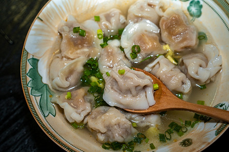 冬季美食水饺背景图片