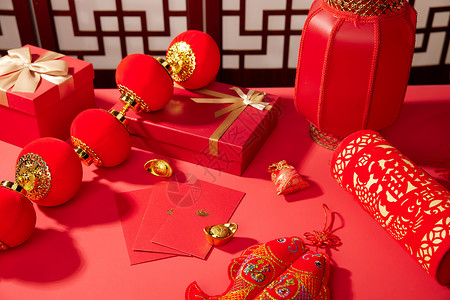春节喜庆红包背景图片