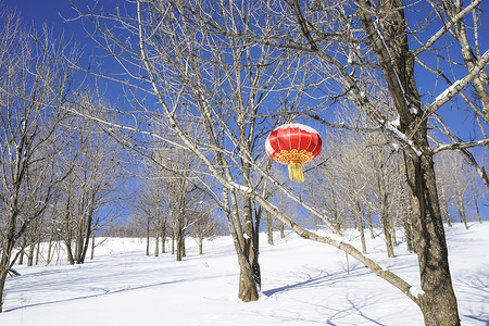 东北雪谷风景区背景图片