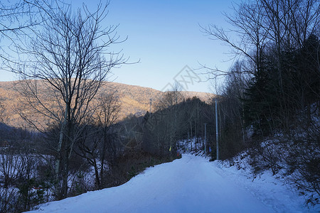 5A风景区东北雪谷背景图片
