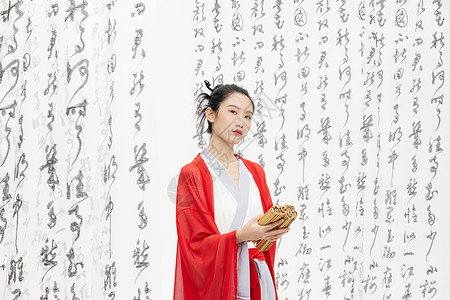 中国风古装美女形象背景图片