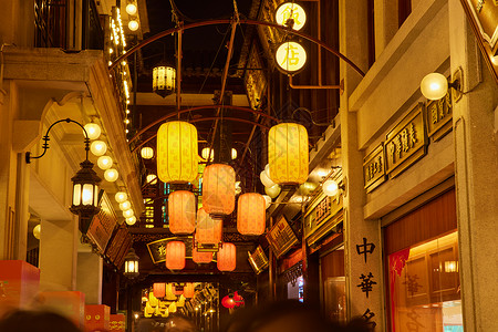 豫园上海过年元宵节灯会背景