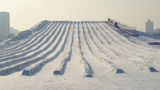 冰雪游乐冬季冰雪旅游景观背景