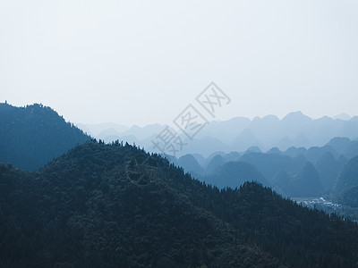 自然风光山水贵州4A景区万峰林航拍背景