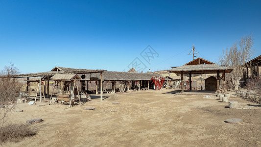 宁夏水洞沟古人类文化遗址背景图片