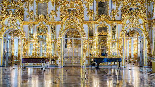 艺术藏品圣彼得堡叶卡捷琳娜宫背景