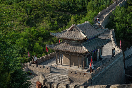 中华名医山西雁门关5A旅游景区夏季景观背景