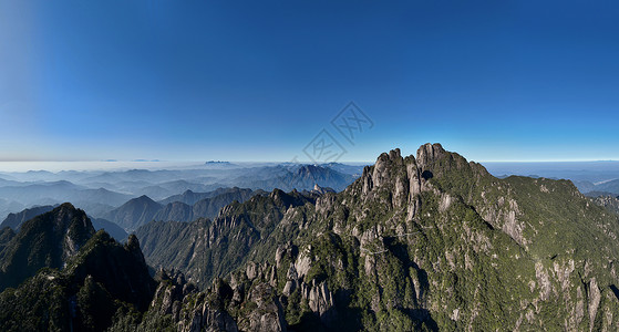 航拍江西旅游5A级三清山景区背景图片