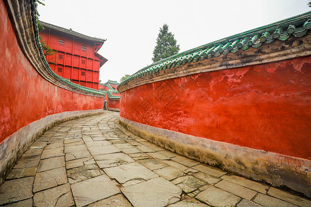 武当山风景区的太子坡背景图片