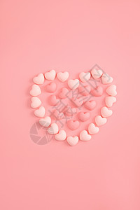 心形的520粉色心形巧克力背景背景