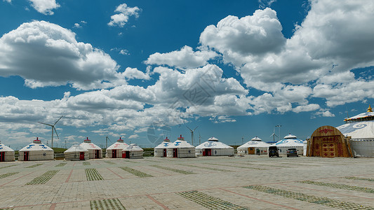 内蒙古希拉穆仁草原夏季风光背景图片