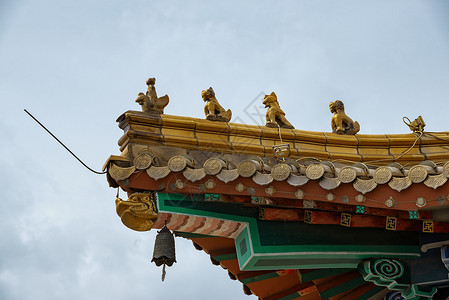 吉寺内蒙古美岱召藏传佛教建筑景观背景