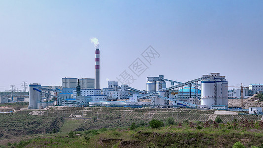 润滑油工厂外景工业 设施厂房外景背景