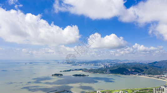 珠海图片珠海的海晴朗天空背景