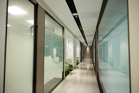 公司建筑素材办公大楼的走廊背景