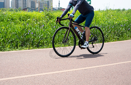 健康骑行素材减肥健身锻炼骑行背景