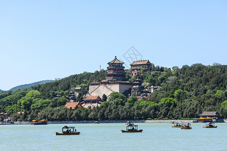 宝马博物馆世界文化遗产颐和园背景