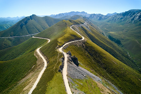 夏天村庄甘南洛克之路穿越自驾背景