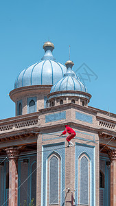 新疆莎车非遗博览园景观背景图片