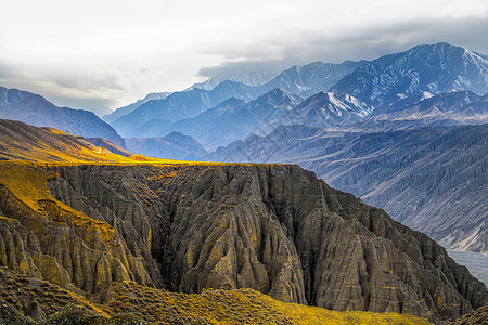 新疆旅游图新疆克拉玛依市独山子大峡谷风景区背景