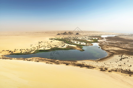埃及法尤姆绿洲自然风光高清图片