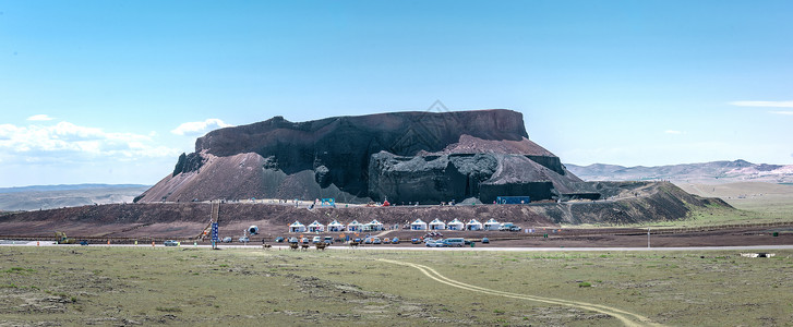 草原火内蒙古乌兰哈达火山地质公园背景