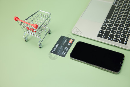 电商电子产品信用卡线上网购消费背景