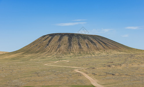 地质勘察内蒙古乌兰哈达火山夏季景观背景