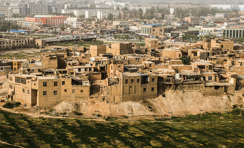 巴扎特喀什老城背景