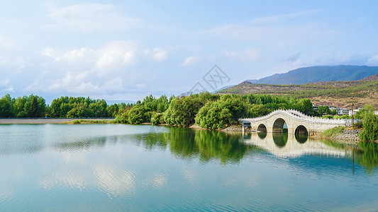 丽江清溪水库风光高清图片