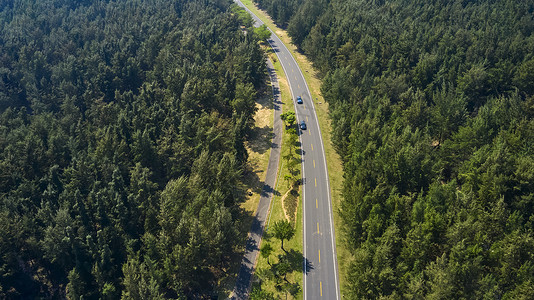 航拍万宁旅游公路风景图片