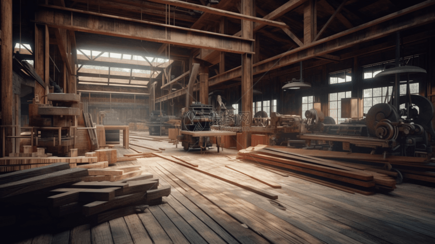 工业锯木厂图片
