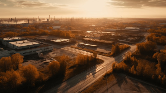 城市工业区背景图片