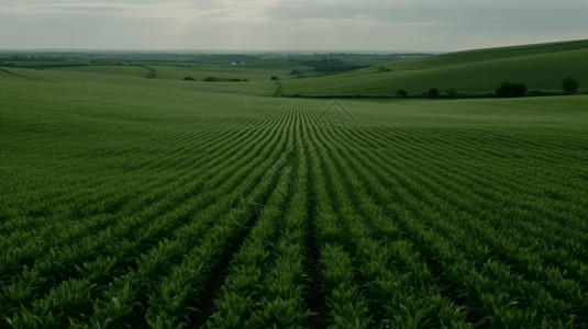 农林灌溉一片茂盛的农作物背景