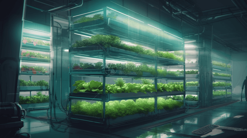 水培蔬菜垂直农业图片