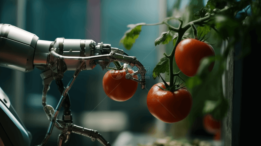 机械臂采摘番茄图片
