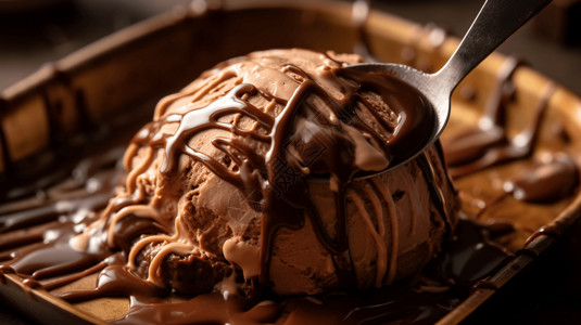 自制巧克力冰淇凌图片