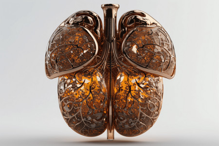 美丽的肝脏3D背景图片