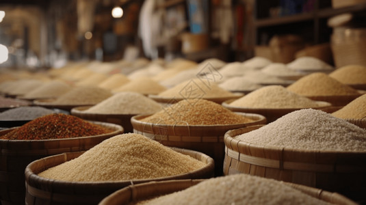 杂交水稻市场高清图片
