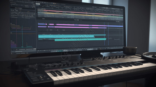 数码音频软件AI的音乐作曲软件背景