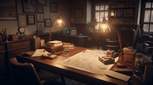 游戏地图侦探社背景