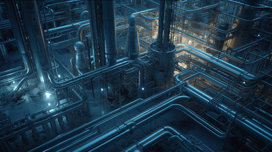 工厂俯视图未来可以的化工厂设计图片