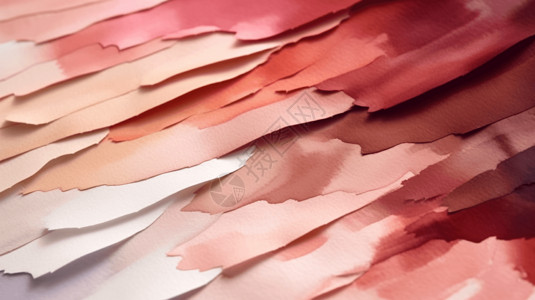 粉纸有层次感的粉调水彩设计图片