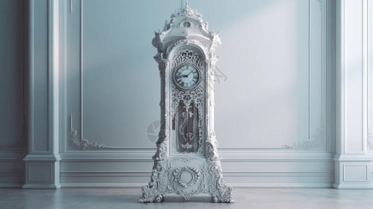 欧式机械座钟背景图片