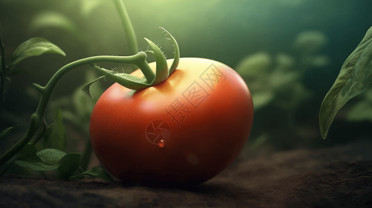 藤蔓上的番茄图片